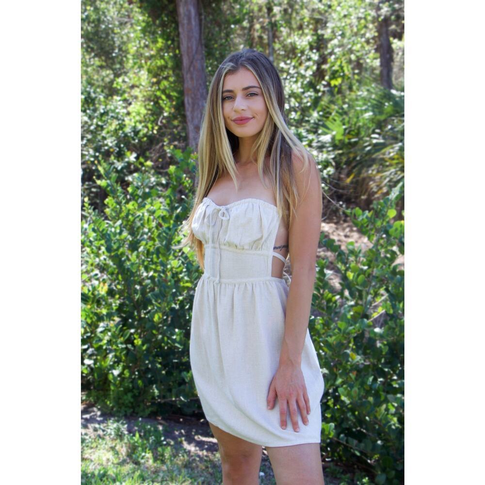 Chennai Linen Bustier Dress